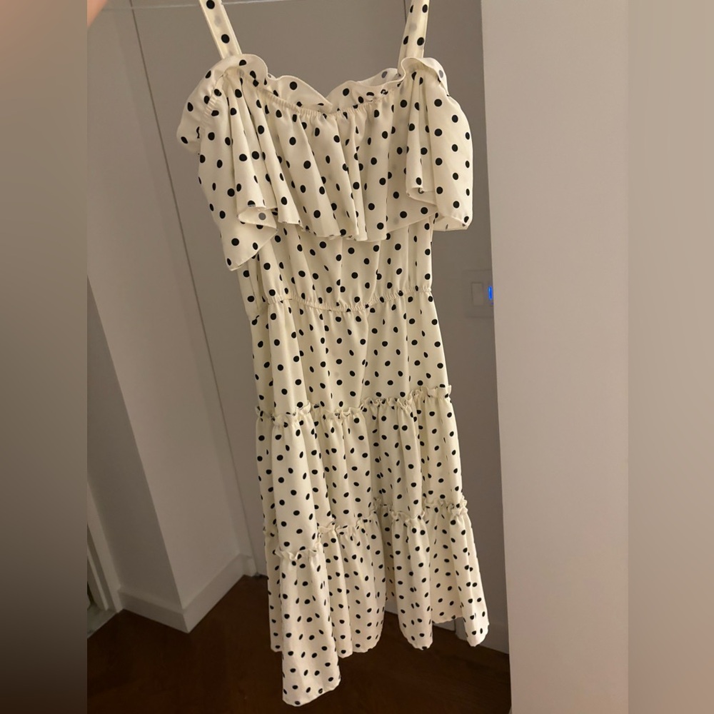 Midi polka dot dress